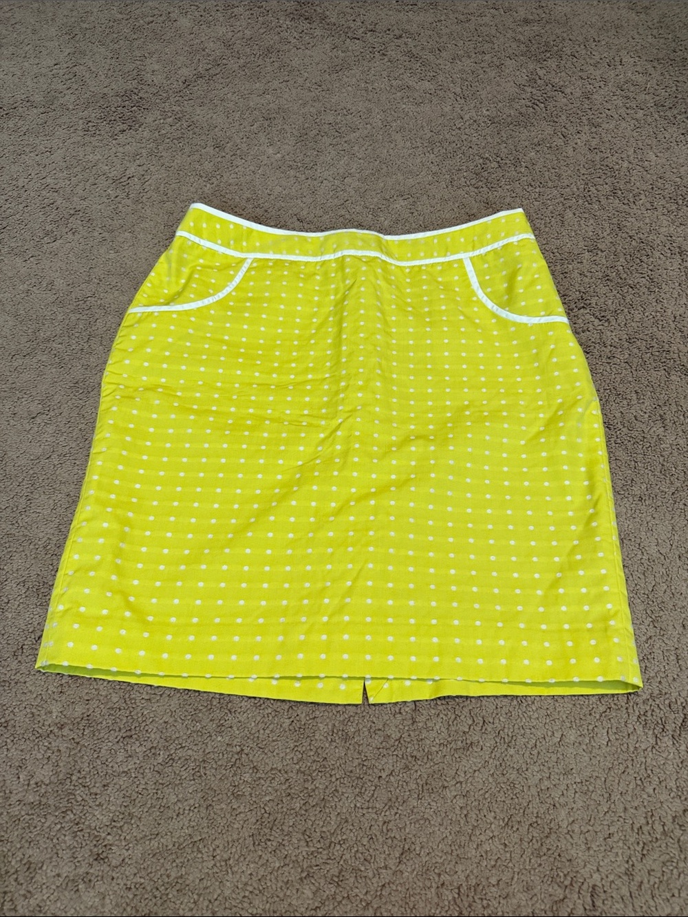 Yellow Polka Dot Women's Skirt